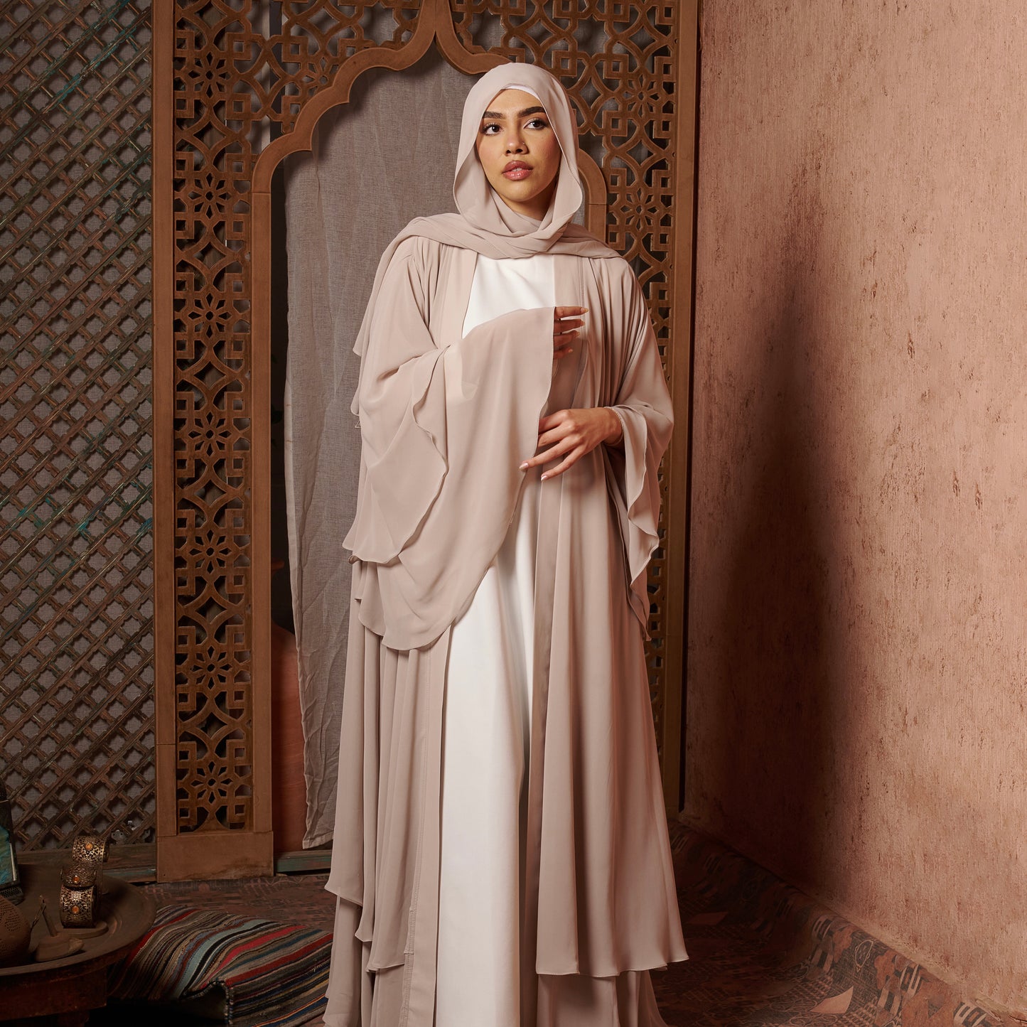 Layered abaya