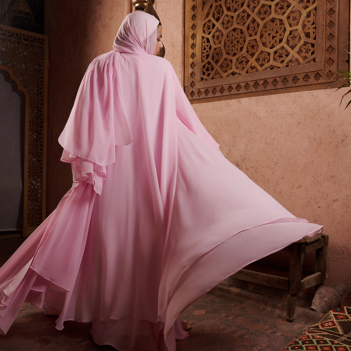 Layered abaya