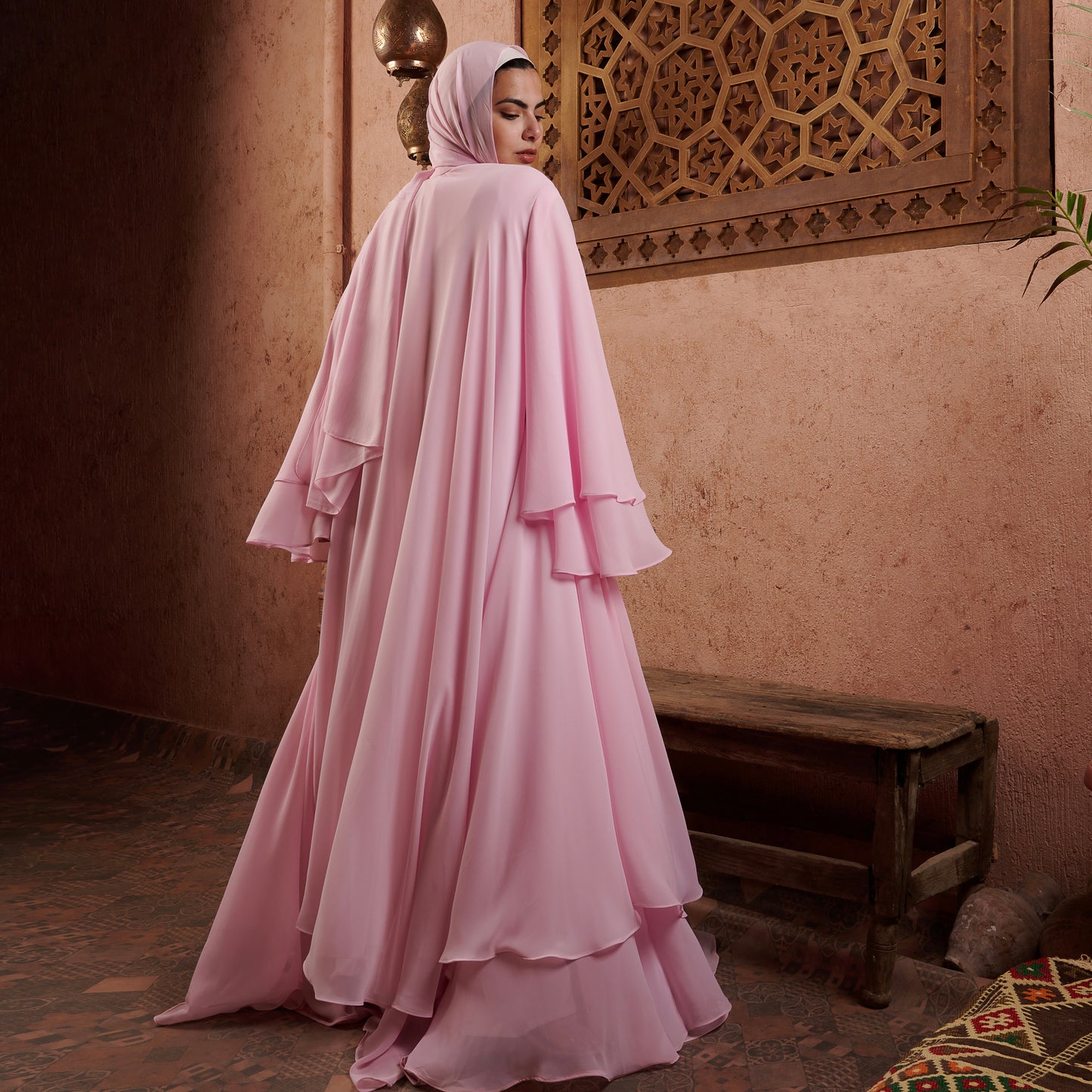 Layered abaya